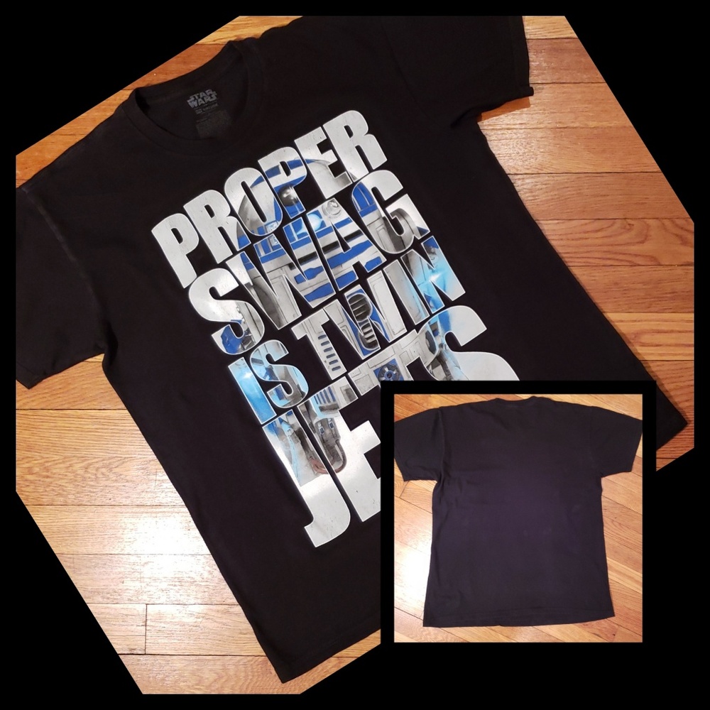 Star Wars R2D2 Black Men's Tee - Picture 2 of 7